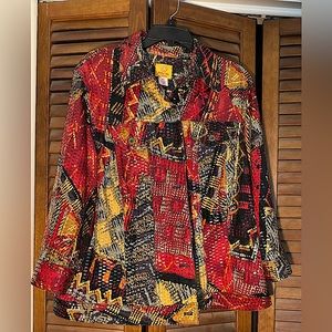 Size 16w- Ruby Rd brand. Classy, shiny shimmery effect. Excellent wear condition